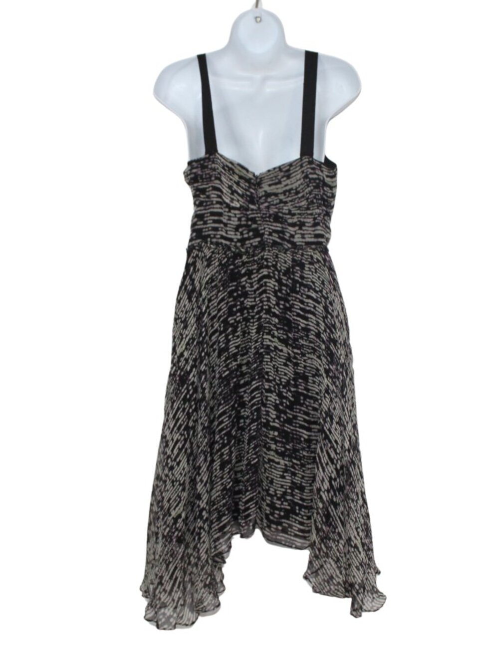 Vintage 90s DKNY silk fairy hem dress striped v-neck grunge fairy grunge flowy - Picture 7 of 15